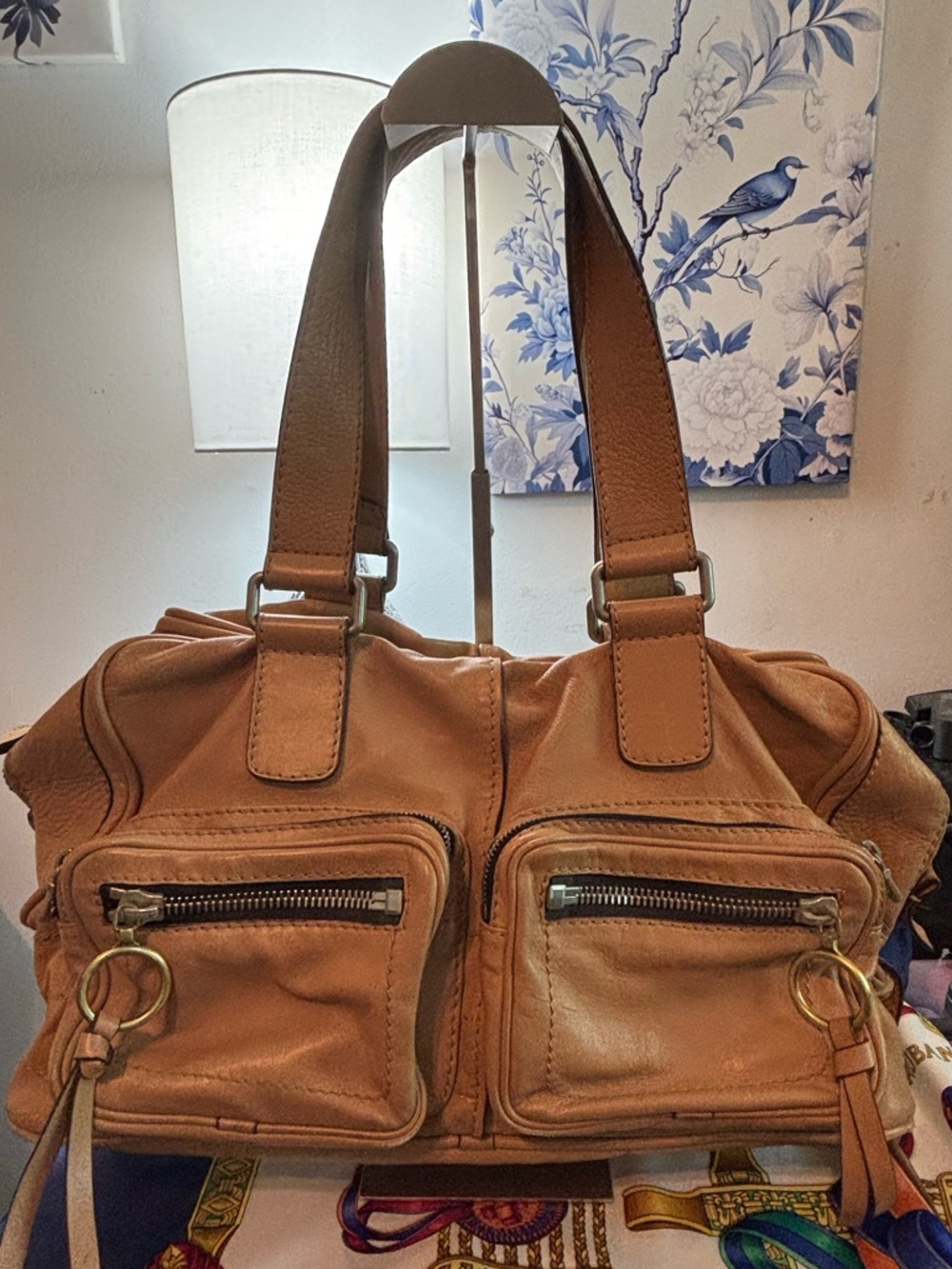 Authentic Chloé Vintage "Betty" Leather Satchel with Matching Coin Purse